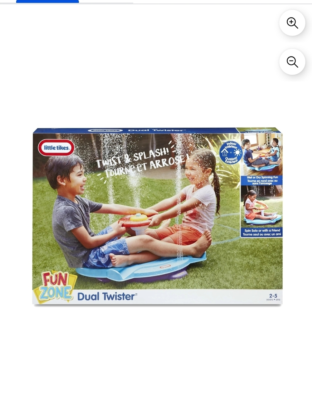 Little Tikes Dual Twister Water Spinner - Blue